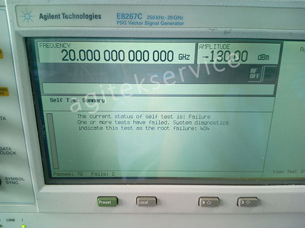 ​安泰测试维修武汉某院校是德科技E8267C信号发生器案例