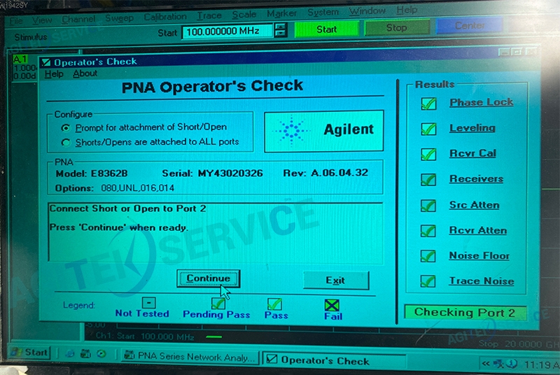 安捷伦网络分析仪E8362B_20G无法加电，黑屏维修