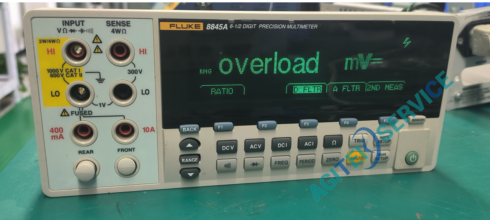 福禄克fluke台式万用表8845A不能正常测量维修