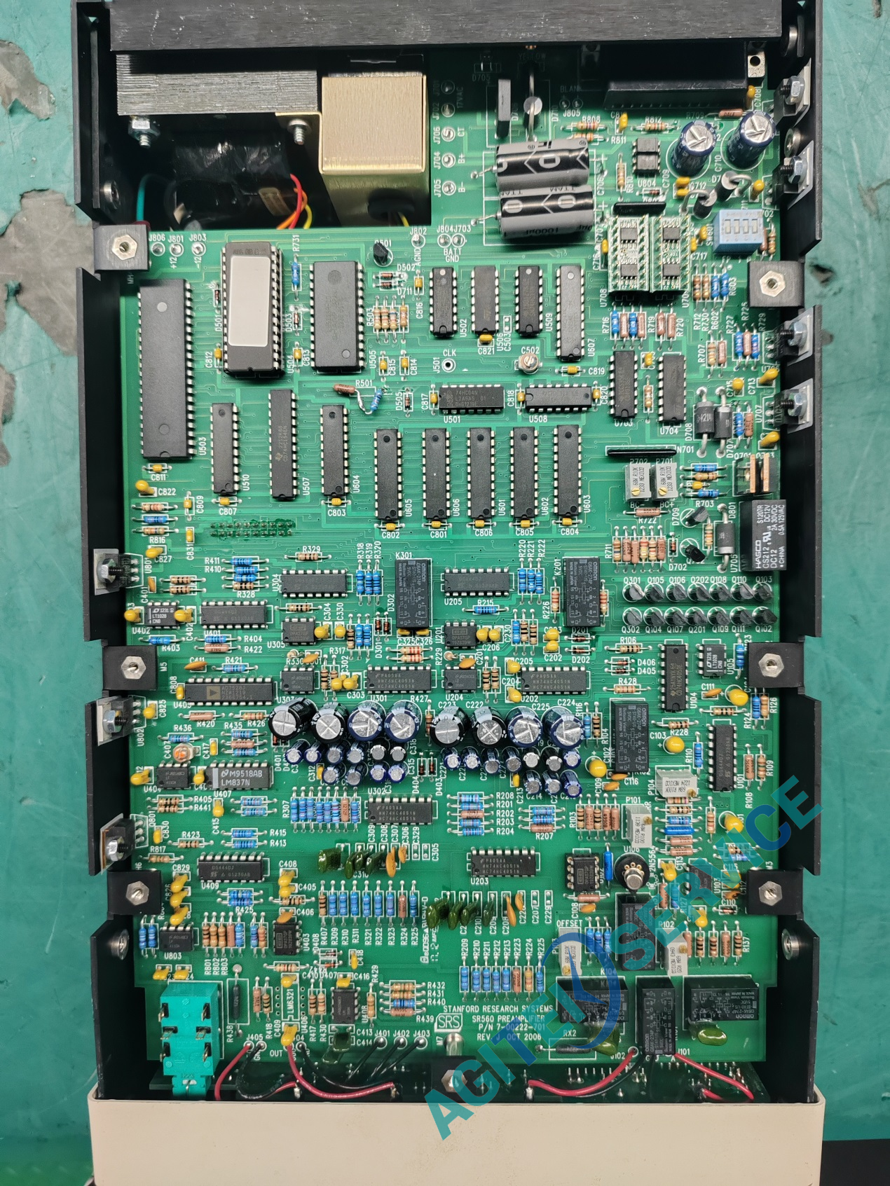 斯坦福SR560低噪声放大器显示过载，无法放大维修