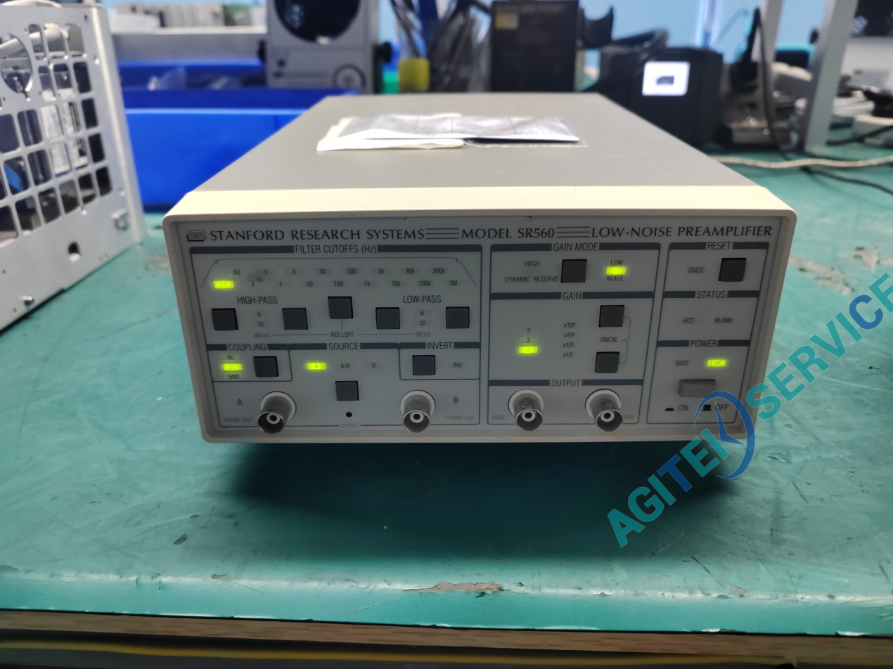 斯坦福SR560低噪声放大器显示过载，无法放大维修