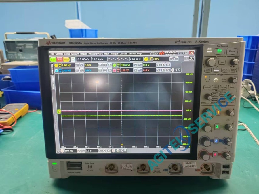 Keysight是德DSOS254A示波器通道2基线不归零、阻抗超差维修案例