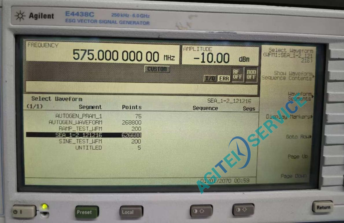 矢量信号发生器如何导入波形文件