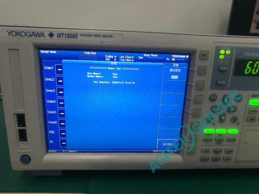 横河WT1806E功率分析仪无法测量维修