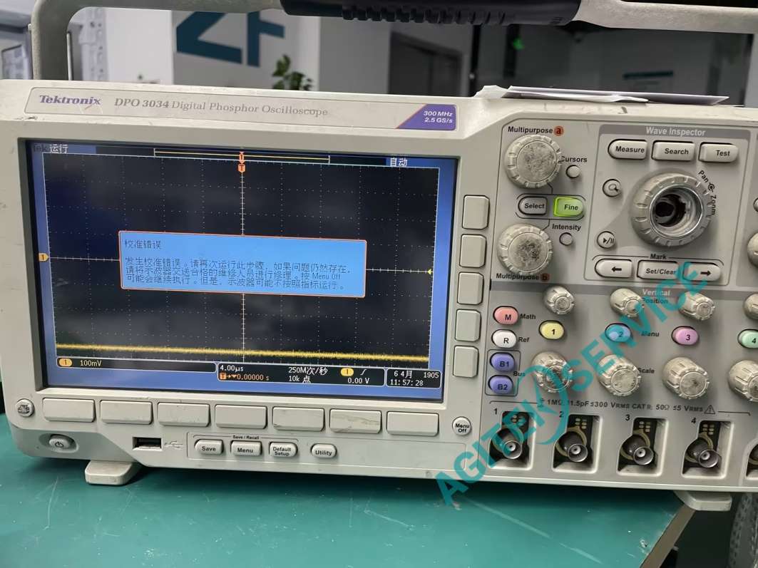Tektronix泰克DPO3034示波器通道故障维修案例
