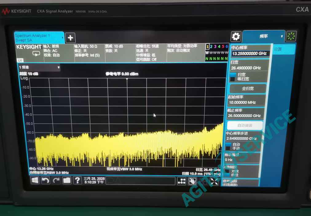 是德科技N9000B-26.5G频谱分析仪自校失败，频响超差维修