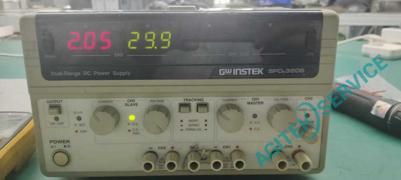 GWINSTEK固纬SPD-3606电源通道一无输出且屏幕不亮维修案例